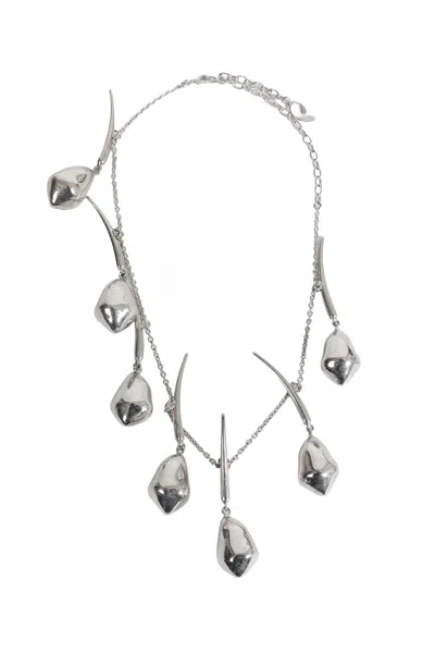 Panconesi Lacrima Necklace In Silver