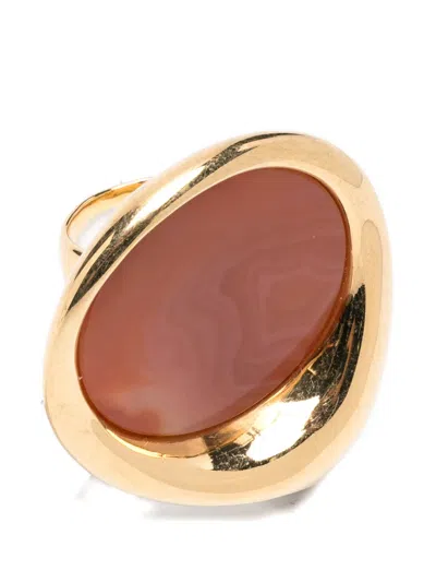 Panconesi Large Dusk Ring In Gold