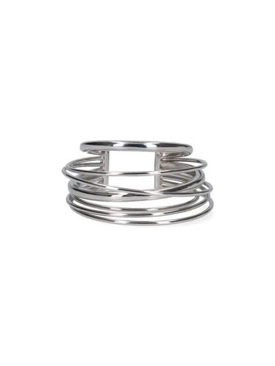 Panconesi Lightweight Brass Bijoux Earrings In Silver