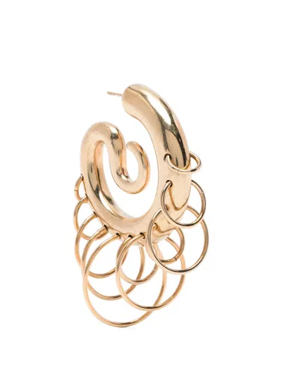 Panconesi Medium Serpent Earrings In Gold