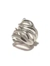 Panconesi Multi-ring Ear Cuff In Silver