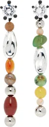 Panconesi Multicolor Ascolto Chandelier Earrings In Brass Multi