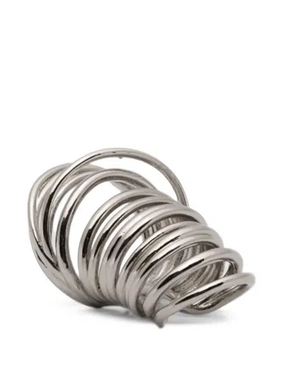 Panconesi Multi-hoop Cuff Earrings In Metallic