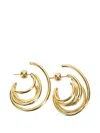 Panconesi Multi-hoop Earrings In Gold