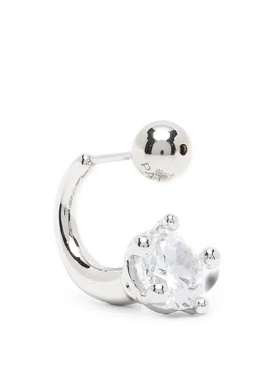 Panconesi Nova Curved Earrings In Silver