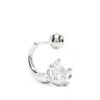 Panconesi Nova Curved Earrings In Silver/white