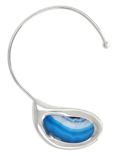 Panconesi Open Ended Agate Necklace In Metallic