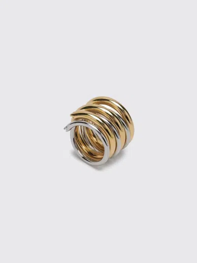 Panconesi Orbit Ring - 18k And Rhodium Plated Brass In Silver/gold