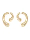 Panconesi Sculptural Curved Hoop Earrings In Gold