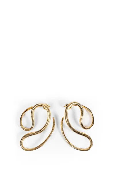 Panconesi P Continua Earrings In Gold