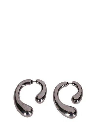 Panconesi P Earrings In Black