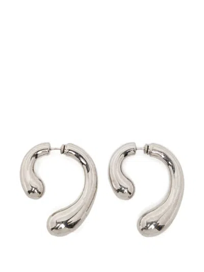 Panconesi P Earrings In Silver