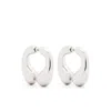 Panconesi P Helix Earrings In Silver