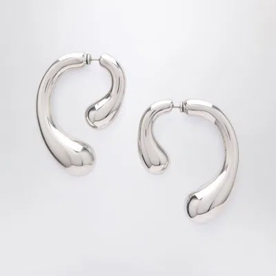 Panconesi P Silver Earrings In Metallic