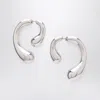 Panconesi P Silver Earrings In Neutral