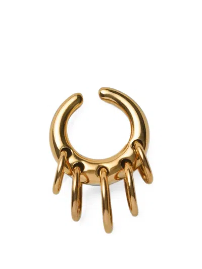 Panconesi Pierced Circle Ear Cuff In Gold