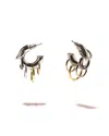 Panconesi Pierced Hoops Earrinngs Accessories In Gold