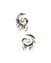 Panconesi Pierced Serpent Hoops Accessories In Metallic