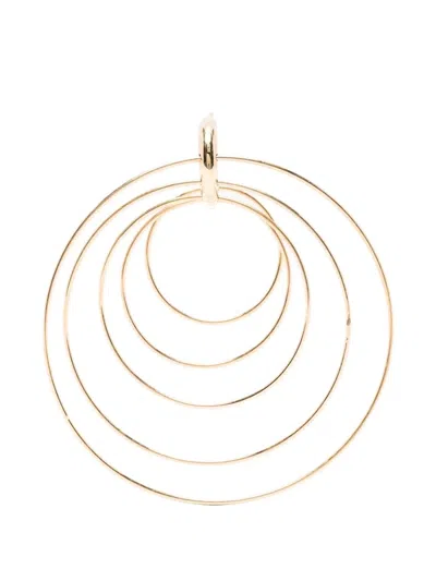 Panconesi "pierced Serpent" Hoops Large In Gold