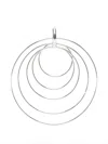 Panconesi "pierced Serpent" Hoops Large In Metallic