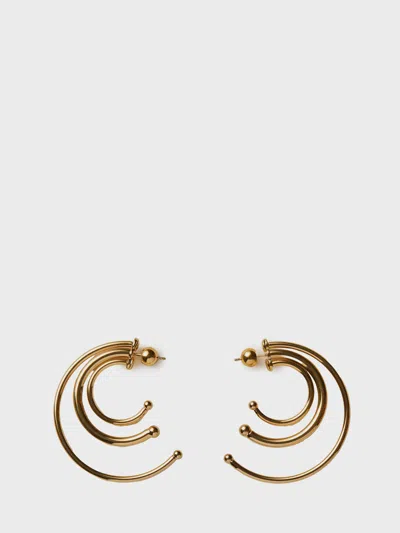 Panconesi Pierced Solar Hoops Earrings Small In Gold