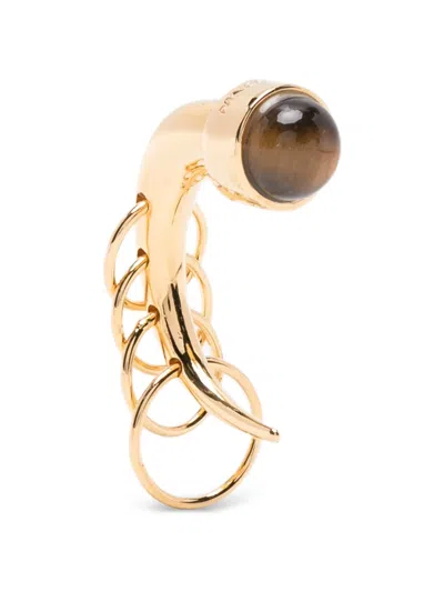 Panconesi Pierced Spina Earrings In Gold