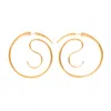 Panconesi Plug Upside Down Hoops In Gold In Oro