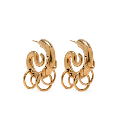 Panconesi Ring Drop Earrings In Gold