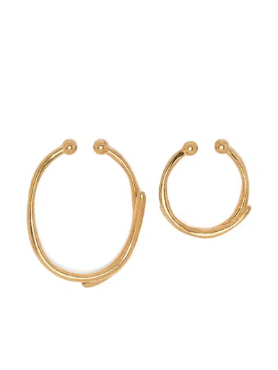 Panconesi Ritorto Ear Cuff Set Accessories In Gold