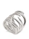 Panconesi Ritorto Twisted Ring In Metallic