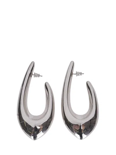 Panconesi Sculptural Brass Drop Earrings In Metallic
