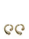 Panconesi Sculptural Gold-plated Brass Earrings In Gold
