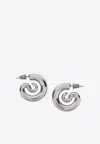 Panconesi Small Serpent Hoops Earrings In Silver