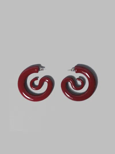 Panconesi Serpent Hoops Medium - Lacquered Copper Made In Italy