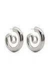 Panconesi Serpent Earrings In Grey
