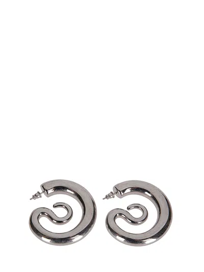 Panconesi Serpent Hoops Medium In Metallic