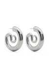 Panconesi Serpent Hoops Small Accessories In Silver