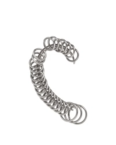 Panconesi Silver All Around Ear Cuff In Silver Argento   #bcbcbc