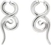 Panconesi Boa Earrings S Silver In Copper Silver