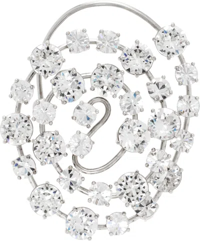 Panconesi Silver Constellation Single Earring In Brass Silver