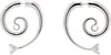 Panconesi Silver Diamanti Serpent Earrings In Brass Silver