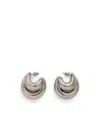 Panconesi Silver 'double Blow Up' Earrings In Silver