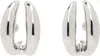 Panconesi Silver Double Moon Earrings In Copper Silver