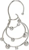 Panconesi Silver Large Orbit Single Ear Cuff In Silver