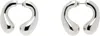 Panconesi Silver P Helix Earrings In Copper Silver