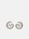 Panconesi Silver 'serpent Hoops Medium' Earrings In Silver