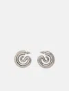 Panconesi Silver 'serpent Hoops Small' Earrings In Silver