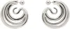 Panconesi Silver Triptych Medium Earrings In Copper Silver