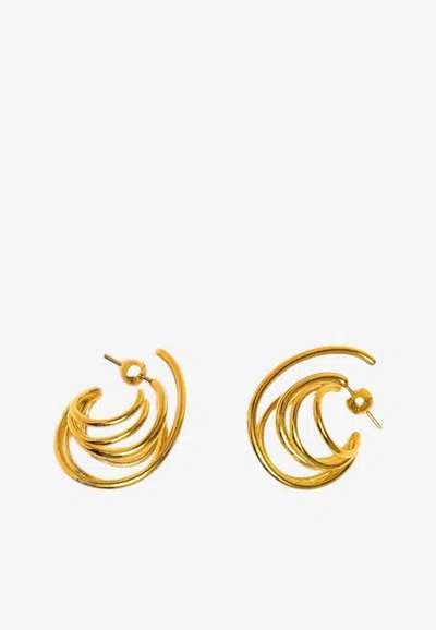 Panconesi Small Orbit Earrings In Gold