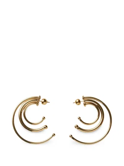 Panconesi Small Pierced Solar Multi-hoop-design Earrings In Gold